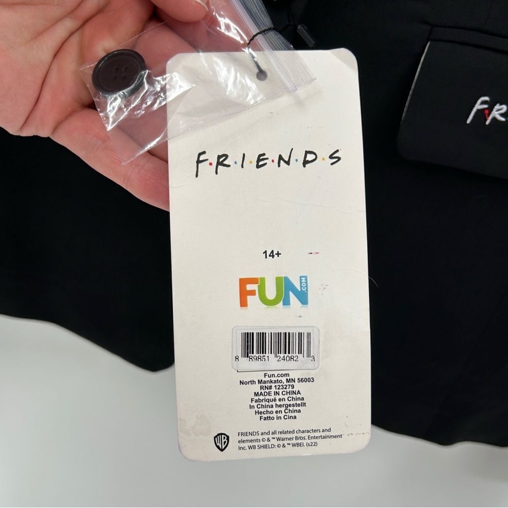 FRIENDS FUN Single Button Black Blazer NWT Size 4 - Picture 8 of 16